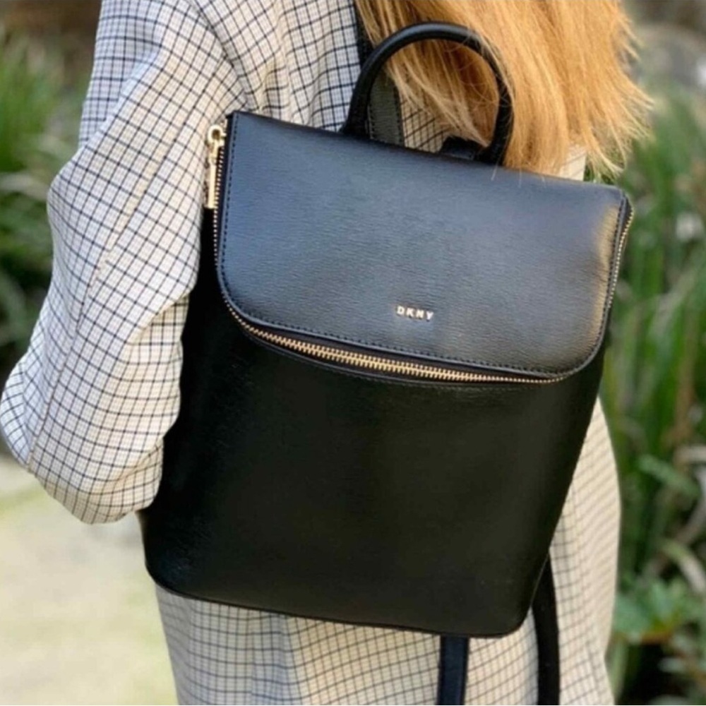 DKNY Black BRYANT Backpack. NEW - Picture 3 of 12